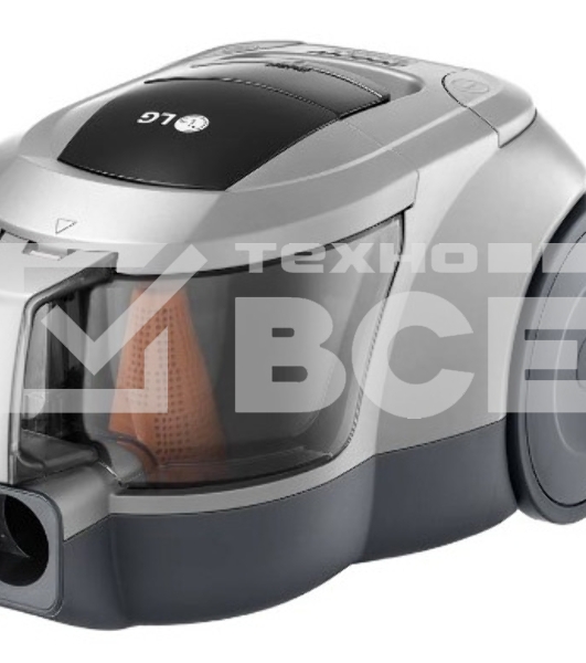 Пылесос LG VC5420NNTS серебристый/черный, 380/2000 Вт, уборка сухая, пылесборник контейнер 1.3 л