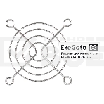 Решетка для вентилятора 60x60 ExeGate EG-060MR (60x60 мм, металлическая, круглая, никель), фото 1