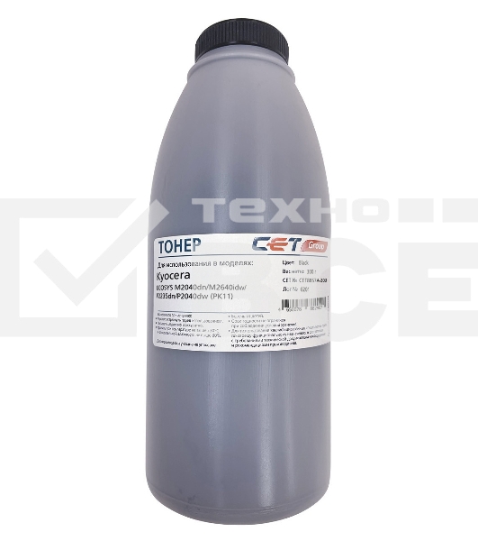 Тонер Cet PK11 CET8857A-300 черный бутылка 300гр. для принтера Kyocera ECOSYS M2135dn/2735dw/2040dn/2640idw/P2235dn/P2040dw