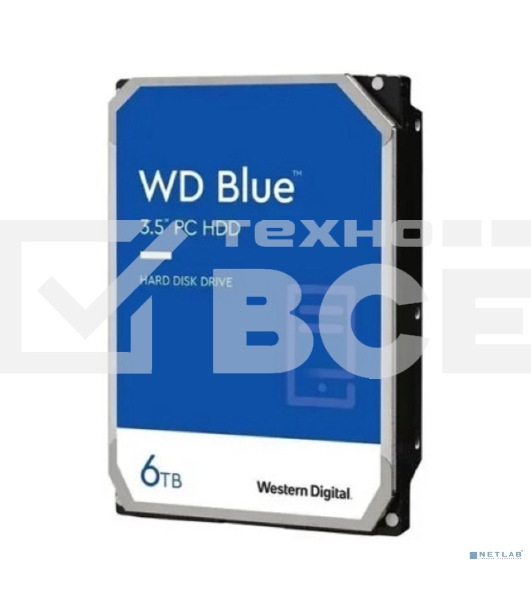 Жесткий диск Western Digital SATA 6TB 6GB/S 256MB BLUE WD60EZAX WDC