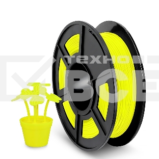 Филамент NVPRINT TPU Yellow для 3D печати диаметр 1.75мм  длина 165 метров  масса 0,5 кг