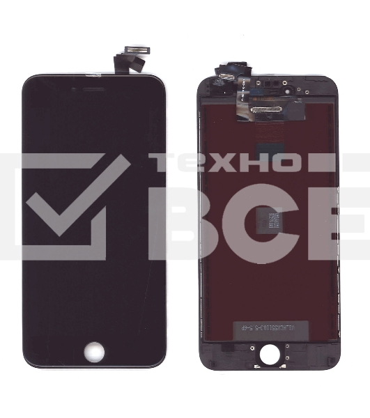Дисплей Amperin для Apple iPhone 6 Plus в сборе с тачскрином (IPS), черный