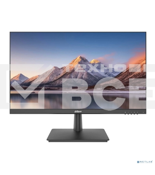 Монитор 24' Dahua DHI-LM24-L200N VA 1920x1080, 75 Гц, 5 мс, 16:9, 200 кд/м², 1xHDMI, 1xVGA, VESA 100x100 мм, черный