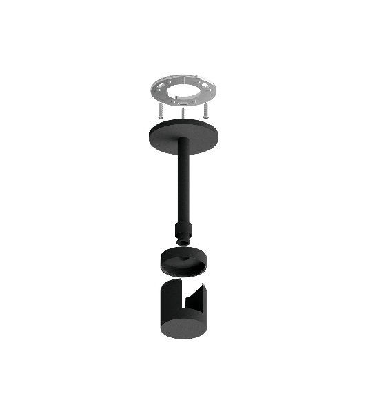 Крепеж накладной A9222 BK черный D20*100mm