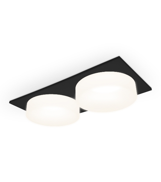 Светильник Ambrella light TN1319/2 SBK/FR черный песок/белый матовый GU5.3 182*92*45