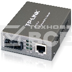 Медиаконвертер TP-Link SMB MC100CM 10/100Mbps RJ45 to 100Mbps multi-mode SC fiber Converter, Full-duplex,up to 2Km, switching power adapter, chassis mountable, фото 1
