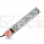 Сетевой фильтр POWER CUBE 1,9 м.* 5 розеток, серый, фото11