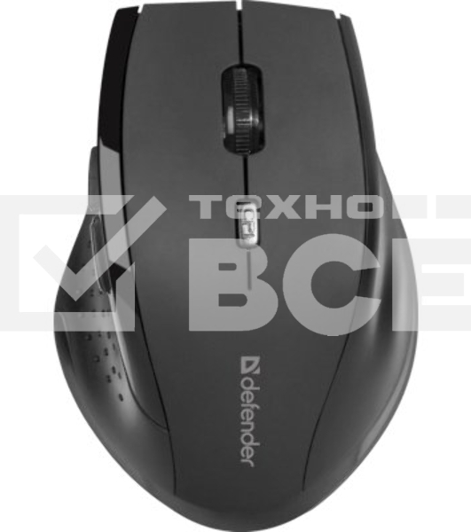 Мышь беспроводная Defender Accura MM-365 черный, 1600 dpi, радиоканал, USB, кнопки - 6