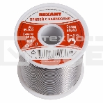 Припой с канифолью Rexant, 1000 г, Ø1.0 мм, (олово 60%, свинец 40%), катушка, фото 1