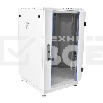 Шкаф коммутационный ЦМО ШТК-М-18.6.6-1ААА-9005 18U 600x600мм пер.дв.стекл задн.дв.стал.лист 2 бок.пан. направл.под закл.гайки 270кг черный, фото 1