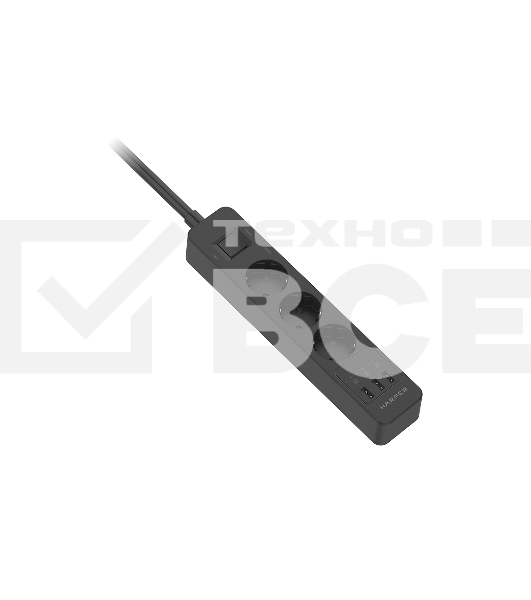 Удлинитель с USB зарядкой Harper UCH-330 White