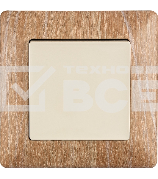 Механизм выключателя 1-кл. СП Valena Life 10А IP20 250В 10АХ с лицевой панелью; безвинтовые зажимы сл. кость Legrand 752501