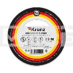 Изолента ПВХ KRANZ 0.13х19 мм, 25 м, белая (5 шт./уп.), фото 1