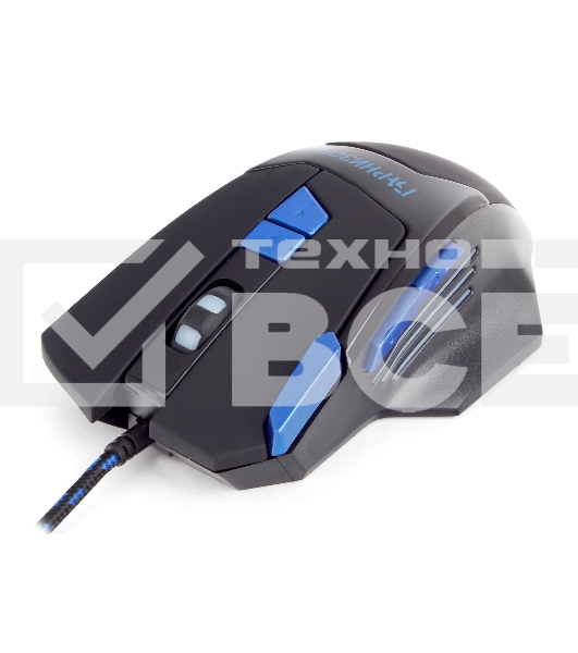 Мышь проводная Гарнизон GM-770G черный, 2400 dpi, USB, кнопки - 8