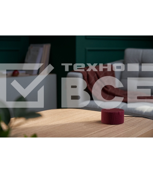 Умная колонка Яндекс Станция Мини 2, 10Вт, с голосовым ассистентом Алиса на YaGPT, красный (без часов)
