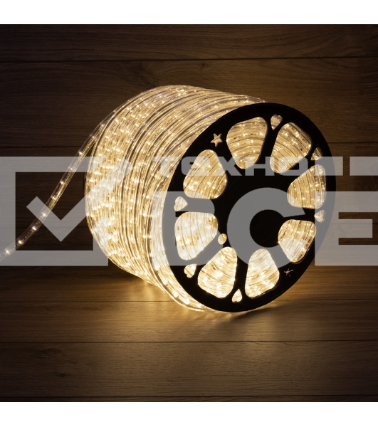 Дюралайт LED, постоянное свечение (2W) – теплый белый, 36 LED/м, бухта 100 м