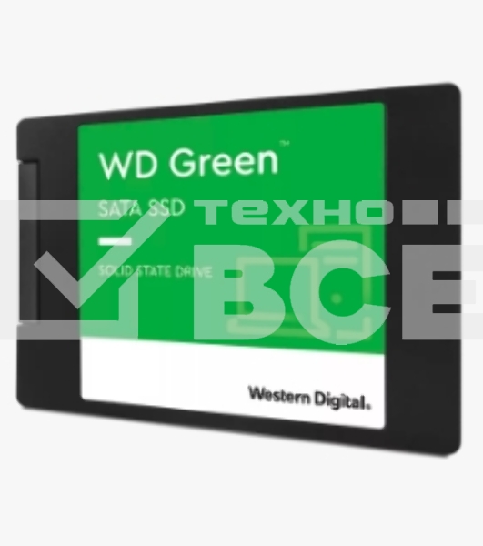 Накопитель SSD WD Green WDS100T3G0A, 1000Gb, SATA III, 2.5', R/W 545/385