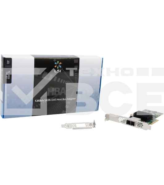 Контроллер LSI SAS 9300-8e SGL (8-Port Ext, 12Gb/s SATA+SAS, PCIe 3.0 HBA)