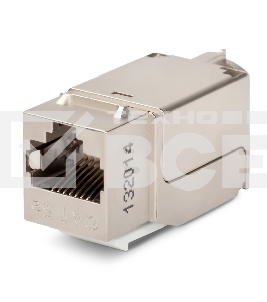 Вставка Keystone Jack KJNE-8P8C-C5e-90-SH-F-WH RJ-45(8P8C),кат.5e,экран.,110 IDC,зад.с пом.NE-TOOL,белая  46659  Hyperline