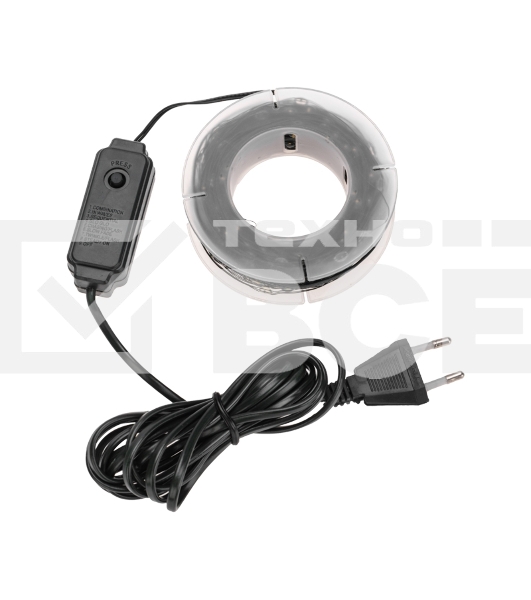 Гирлянда Роса с контроллером 20м, 200LED, IP20, 230В, зеленый провод, белое свечение 