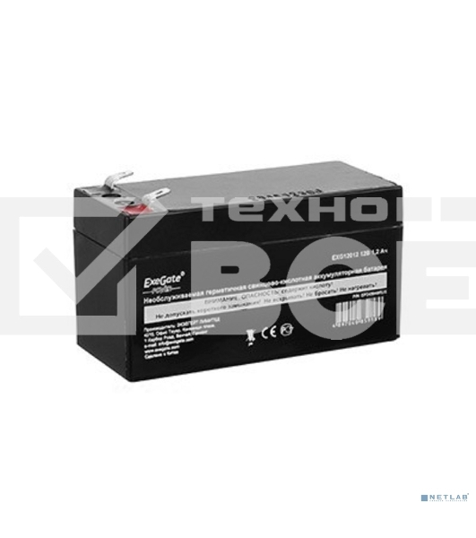 БатареяExeGate EX269857RUS GP12013/EXG12013 (12V 1.3Ah), клеммы F1