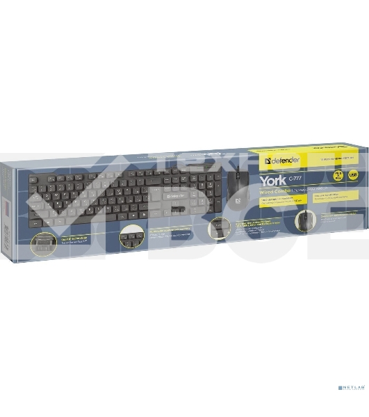 Клавиатура + мышка Defender YORK C-777 RU