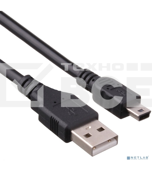Кабель USB 2.0 ExeGate EX-CC-USB2-AMminiBM5P-3.0 (Am/miniBm 5P, 3м)