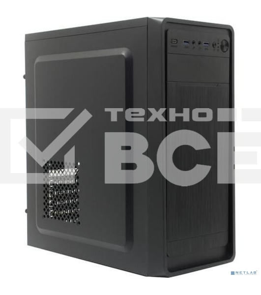 Компьютерный корпус Miditower ExeGate XP-332UC-XP450 (ATX, XP450 с вент. 12см, 2*USB3.0+1*TypeC, аудио, черный)