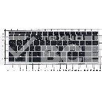 Клавиатура для ноутбука HP Probook 430 G5 440 G5 445 G5 серебристая с трекпоинтом, фото3