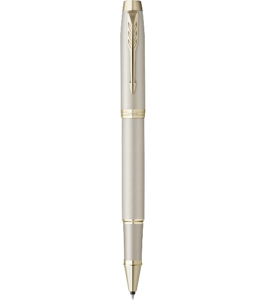 Ручка роллер Parker IM Monochrome T328 (2172955) Champagne PVD F черн. черн. подар.кор.