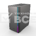 Компьютерный корпус без блока питания PCCOOLER LM300 ARGb BK, Flat Mid Tower, черный, TG, 0.45 SPCC, 1x120мм mATX, mITX 170/330/150мм 2x2.5