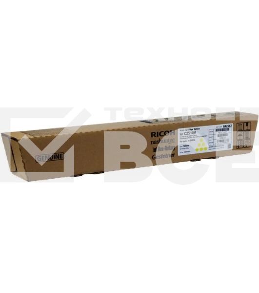 Картридж лазерный тип IM C2510H RICOH IM C2510 желтый (842562) 18K