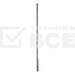 Бур по бетону, цельная крестовая пластина, 8x315 мм, SDS PLUSDenzel, фото5