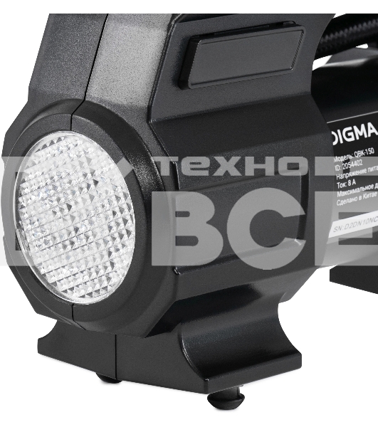 Автомобильный компрессор Digma QBK-150 шланг 0.6м