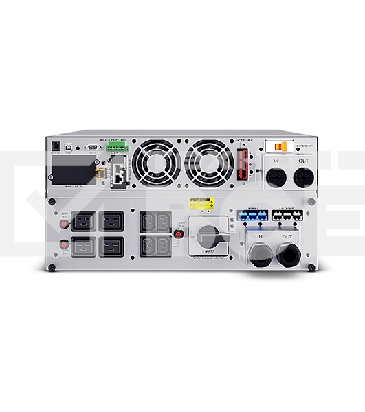 Источник бесперебойного питания UPS Сайбер Электро ЭКСПЕРТ-II-6000Р Онлайн, Стойка/Напольный 6000ВА/6000Вт. USB/RS-232/SNMP Slot/EPO/Relay/ByPass (4 IEC С13);(4) C19; Клеммная колодка (1) (12В/7А·ч. х 16) 4U