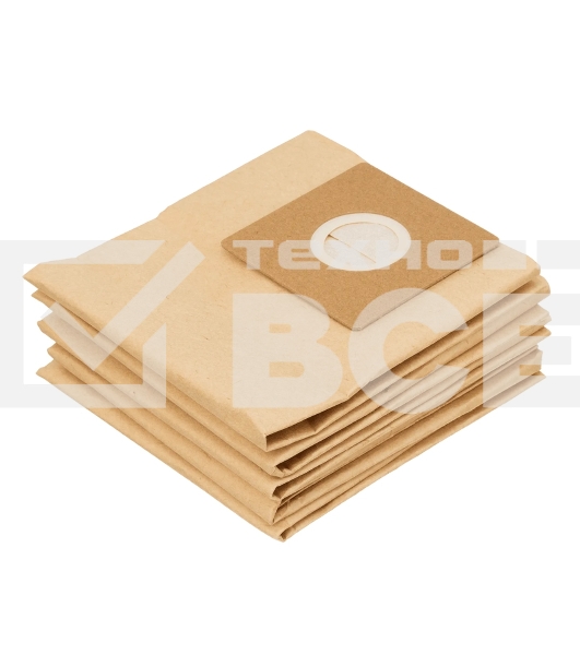 Комплект одноразовых мешков Kranz для строительного пылесоса KR15, 15л