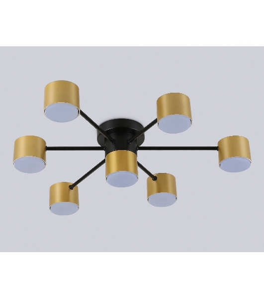 Потолочный светильник Ambrella light FL51726/7 BK/GD черный/золото GX53/7 max 12W 645*135