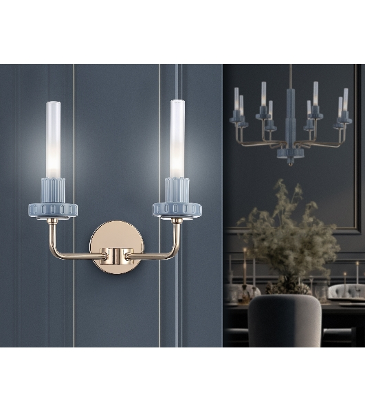 Светильник Ambrella light LH53130/2 GD/WH/GB золото/белый/серо-синий 4W 3000K 290*180*290