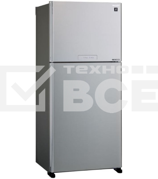 Холодильник Sharp SJ-XG55PMSL серебристый двухкамерный 394/162 л морозилка сверху