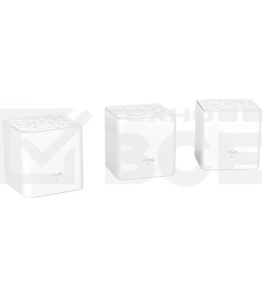 Двухдиапазонная Wi-Fi Mesh система Tenda nova MW3 (3 роутера) АС1200 , 2 порта fast ethernet RJ45