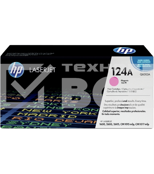 Картридж лазерный HP Q6003A пурпурный для Color LaserJet 2600 2000стр.