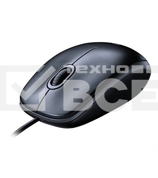 Мышь проводная Logitech M100/100R DARK/GREY (темно-серая/черная), 1000 dpi, USB, кнопки - 3