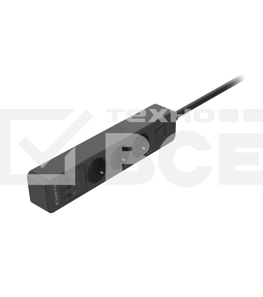 Удлинитель с USB зарядкой Harper UCH-330 White