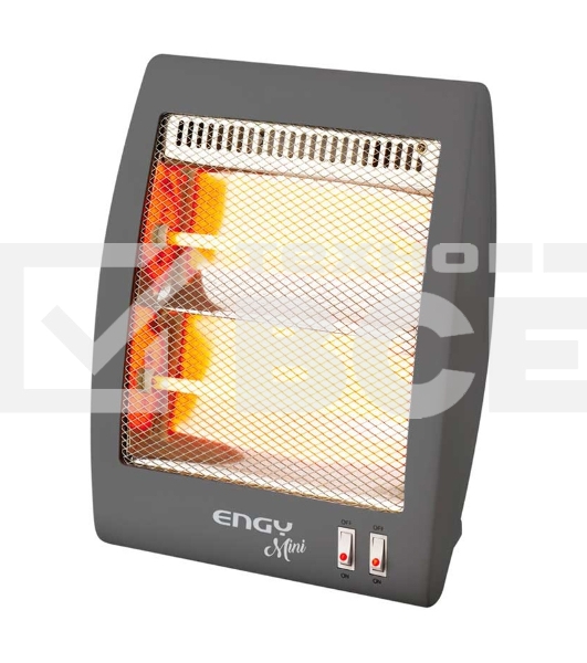 Обогреватель кварцевый Engy EN-505 mini, серый, 800 Вт, 8 м2, термостат