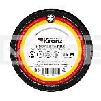 Изолента ПВХ KRANZ 0.13х15 мм, 25 м, черная, фото 1