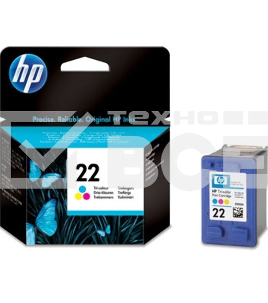Картридж струйный HP 22 C9352AE многоцветный для HP DJ 3920/3940/PSC 1410 (165стр.)