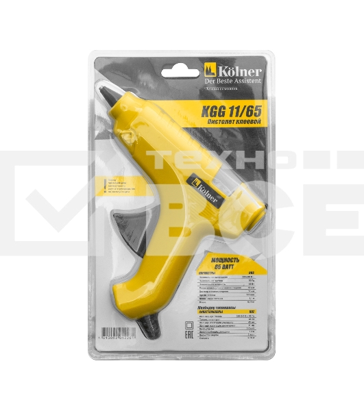 Клеевой пистолет KOLNER KGG 11/65