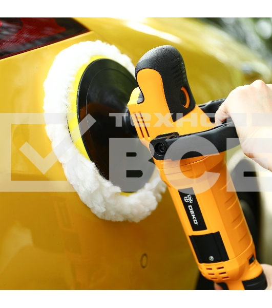 Полировальная машина Deko ZKP1500 PRO 1500Вт 3000об/мин рез.шпин.:M14 d=180мм