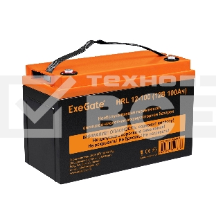 Аккумуляторная батарея ExeGate EX285656RUS HRL 12-100 (12V 100Ah, под болт М6)