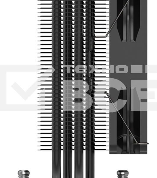 Кулер PCCooler Paladin EX400 черный 120мм алюминий+медь 1800rpm 28.6db 4-pin 180W 157мм